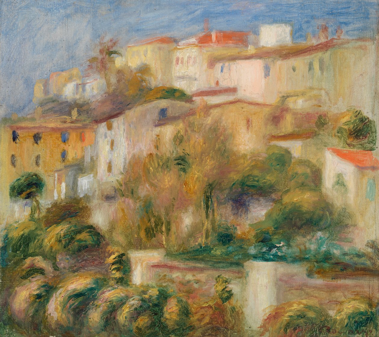Hus på en kulle av Pierre Auguste Renoir