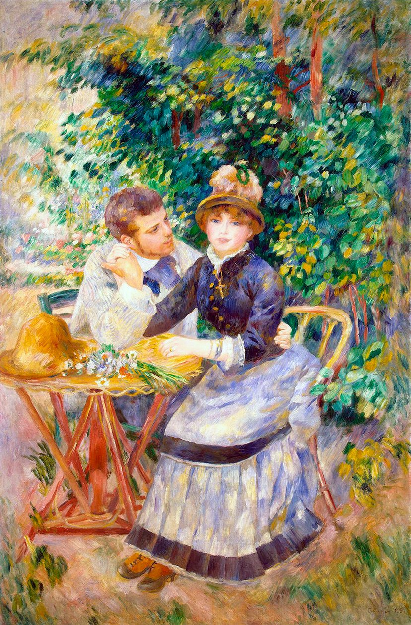 I trädgården, 1885. av Pierre Auguste Renoir