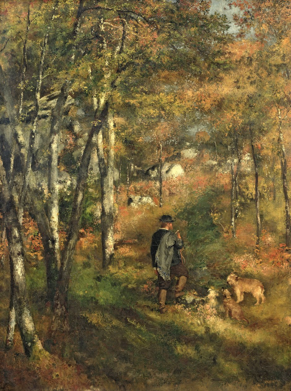 Jules Le Coeur i skogen Fontainebleau av Pierre Auguste Renoir