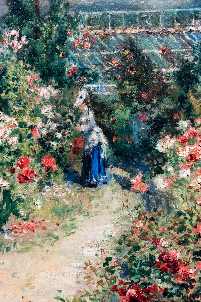 La Serre, detalj, ca 1876 (Olja på duk) av Pierre Auguste Renoir