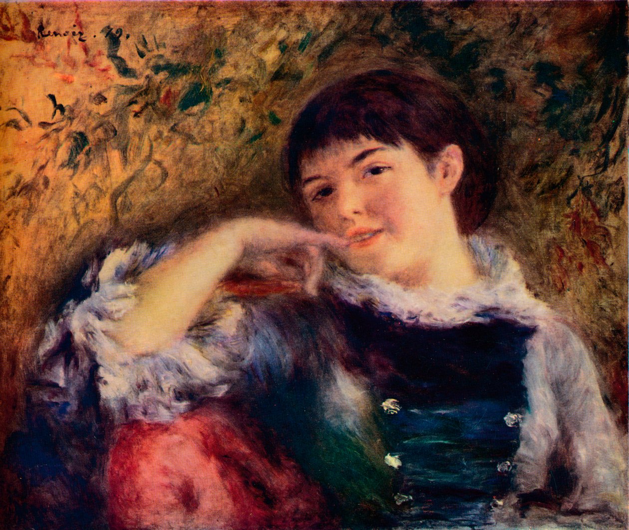 Drömmaren, c1800-talet av Pierre Auguste Renoir