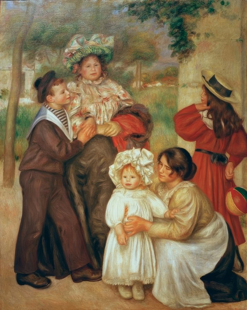 Konstnärens familj av Pierre Auguste Renoir