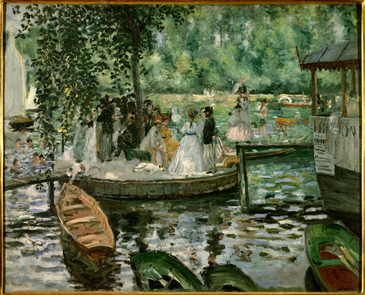 Grodan Målning av Pierre Auguste Renoir (1841-1919) 1869 Stockholm, Nationalmuseum av Pierre Auguste Renoir