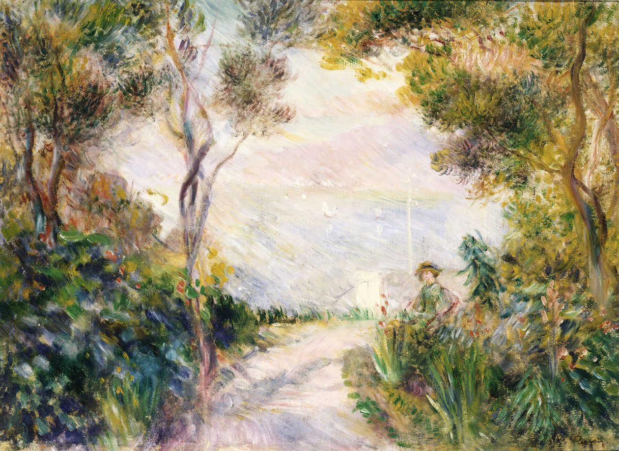 Landskap, vägens slut av Pierre Auguste Renoir