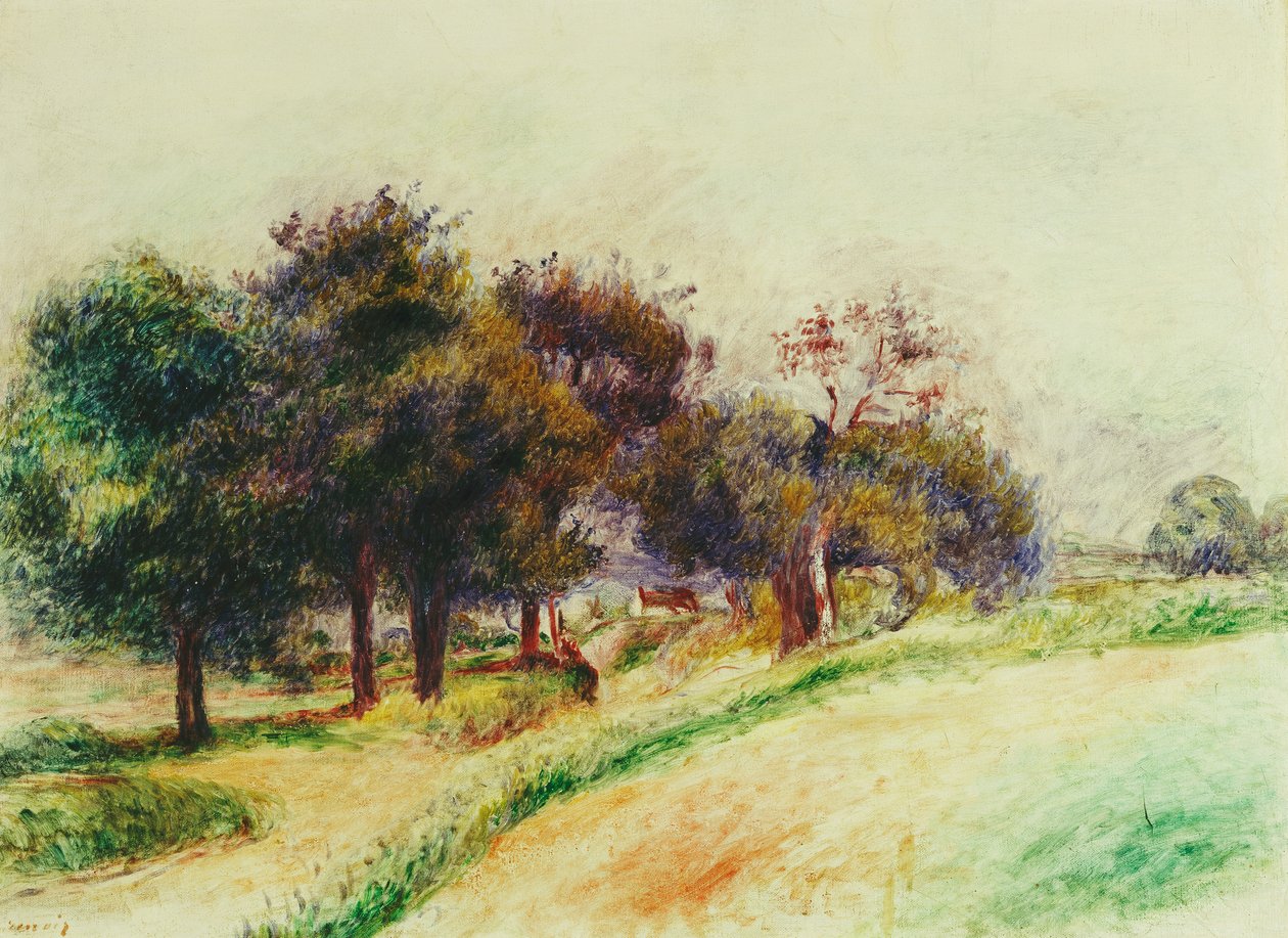 Landskap; Landsbygden, av Pierre Auguste Renoir