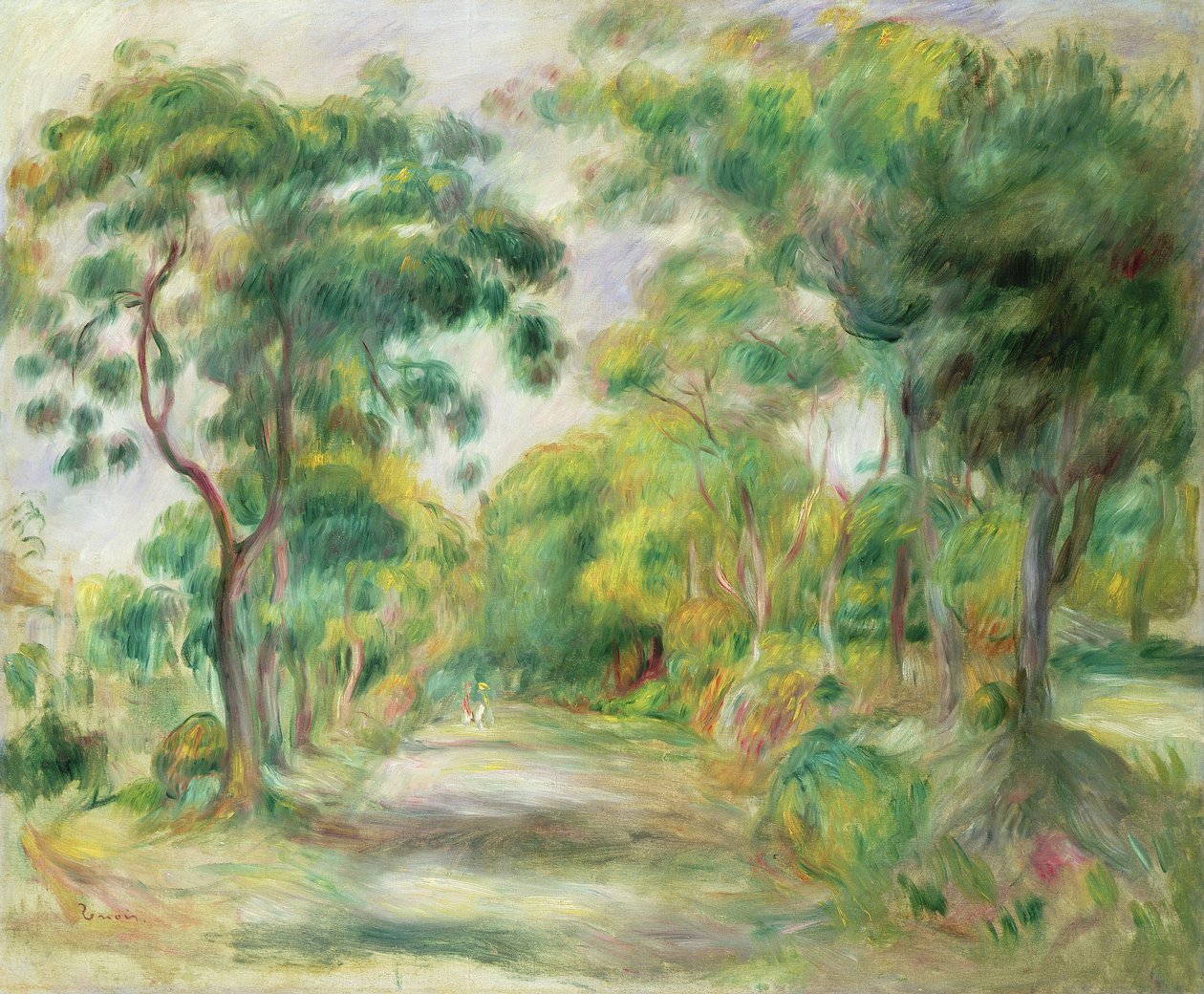 Landskap av Midi (olja på duk) av Pierre Auguste Renoir