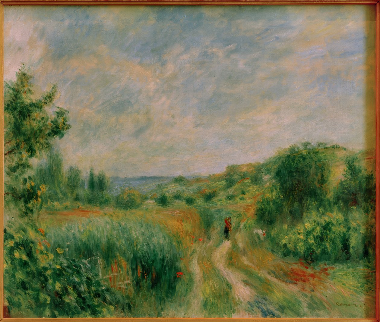 Landskap nära Essoyes av Pierre Auguste Renoir