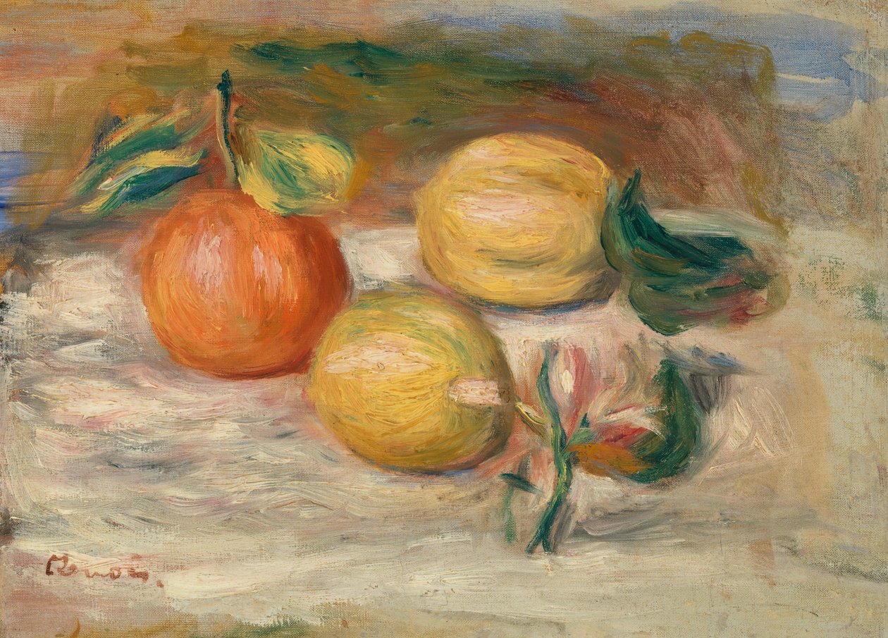 Citroner och apelsin av Pierre Auguste Renoir
