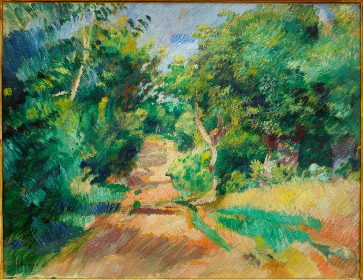 Omgivningarna i Varengeville av Pierre Auguste Renoir