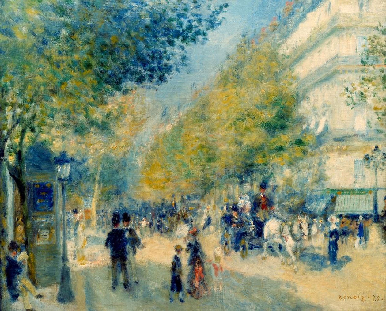 De stora boulevarderna av Pierre-Auguste Renoir