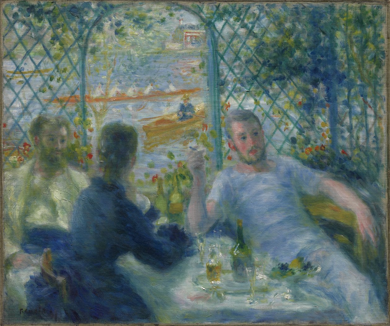 Lunch på restaurang Fournaise (Roddarnas lunch) av Pierre Auguste Renoir