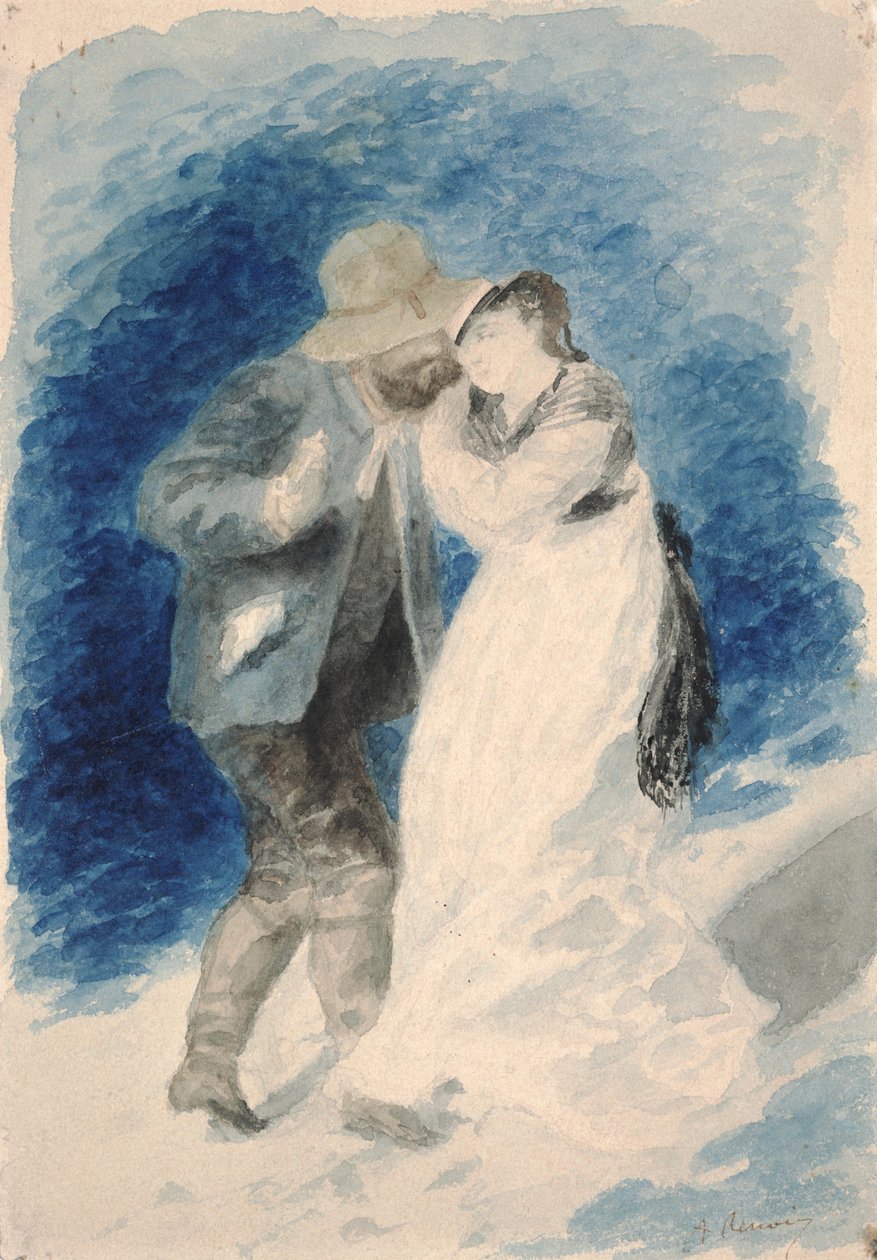 Herr Jules Le Coeur och Clemence Trehot av Pierre Auguste Renoir