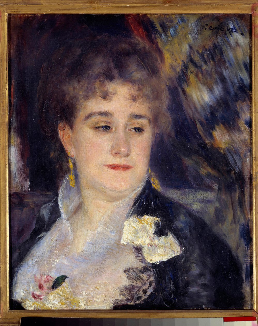 Madame Georges Charpentier, Målning av Pierre Auguste Renoir (1841-1919) 1876 - 1877, 0,46 x 0,38 m, Paris, musee d