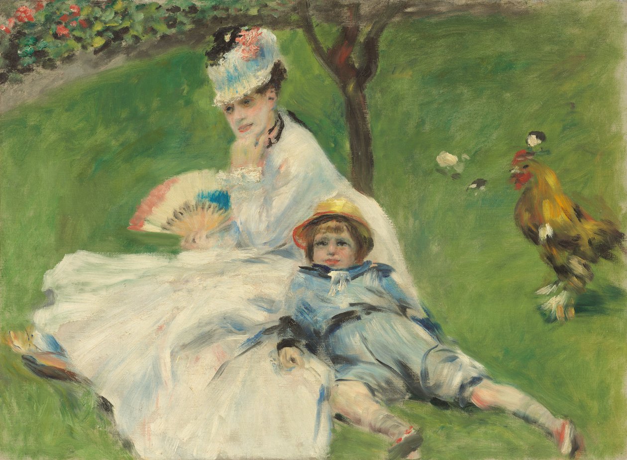 Madame Monet och hennes son av Pierre Auguste Renoir