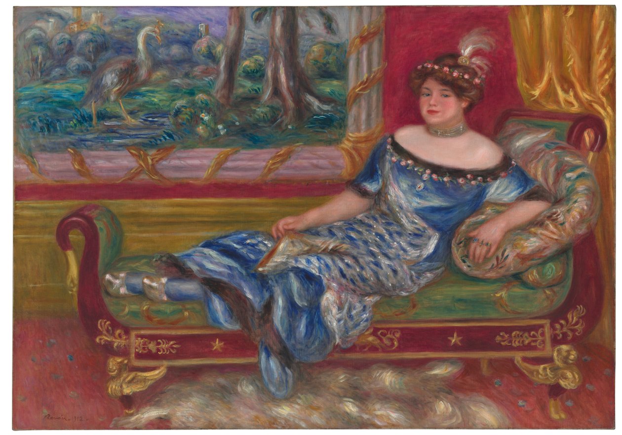 Madame de Galéa vid meridianen, 1912 av Pierre Auguste Renoir