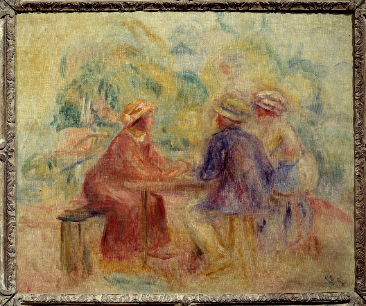 Möte i trädgården Målning av Auguste Renoir (1841-1919) 1900-talet sön. 0,55x0,65 m Paris, Musee d