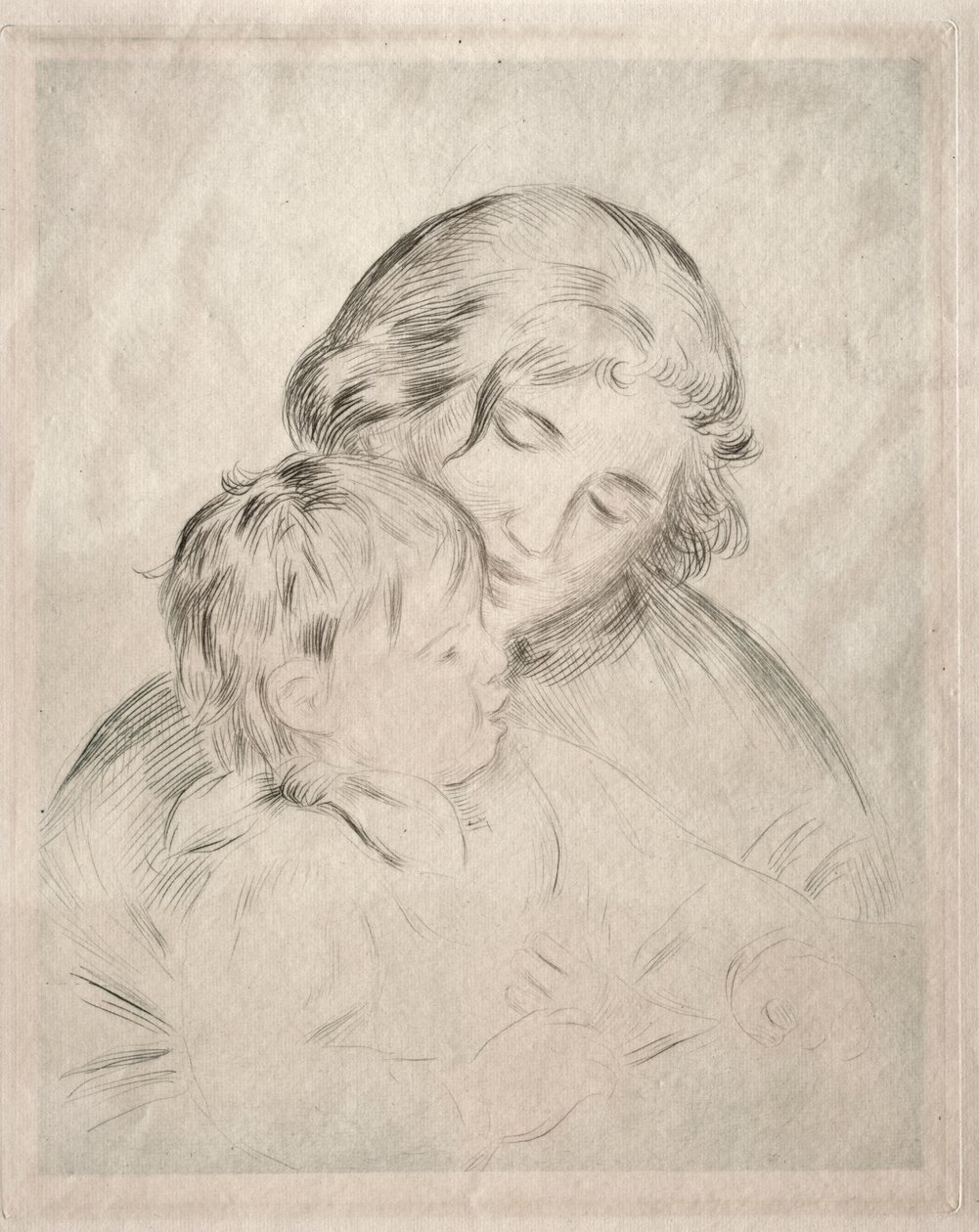 Mamma och barn av Pierre Auguste Renoir