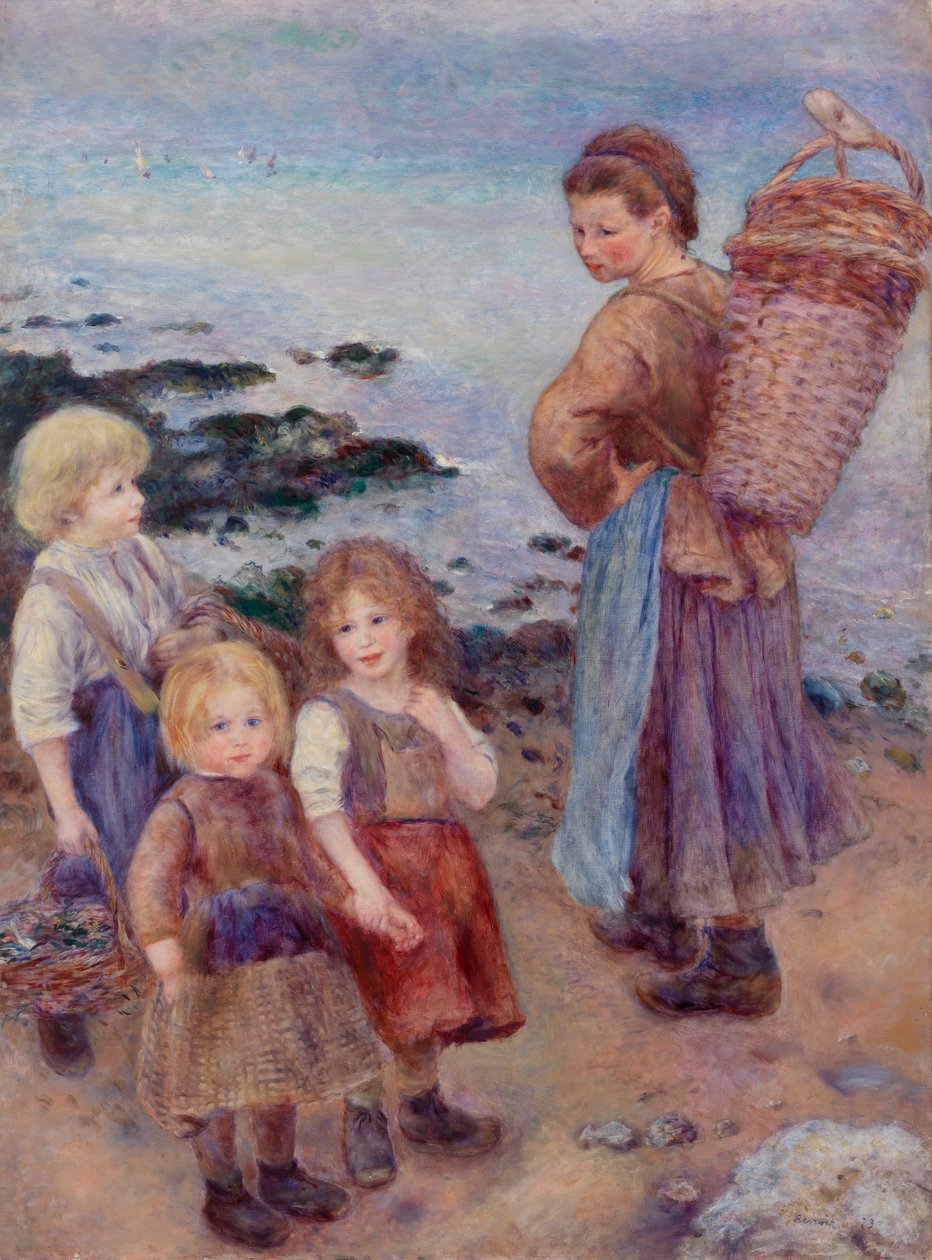 Musselfiskare vid Berneval av Pierre Auguste Renoir