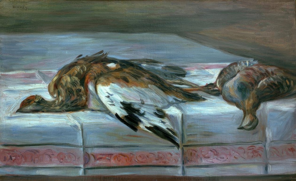 Stilleben med fasan och rapphöna av Pierre Auguste Renoir