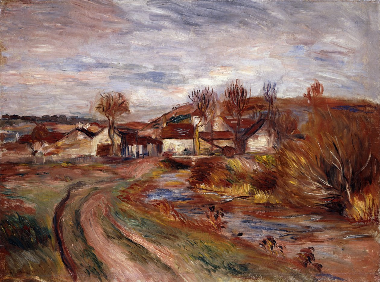 Normandies landsbygd; Landskap i Normandie, 1895 av Pierre Auguste Renoir