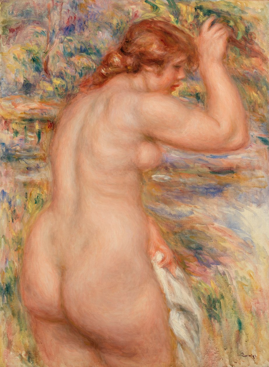 Naken i ett landskap av Pierre Auguste Renoir