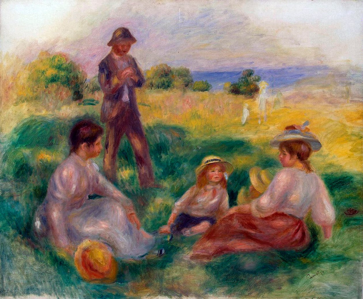 Fest på landet i Berneval, 1898. av Pierre Auguste Renoir