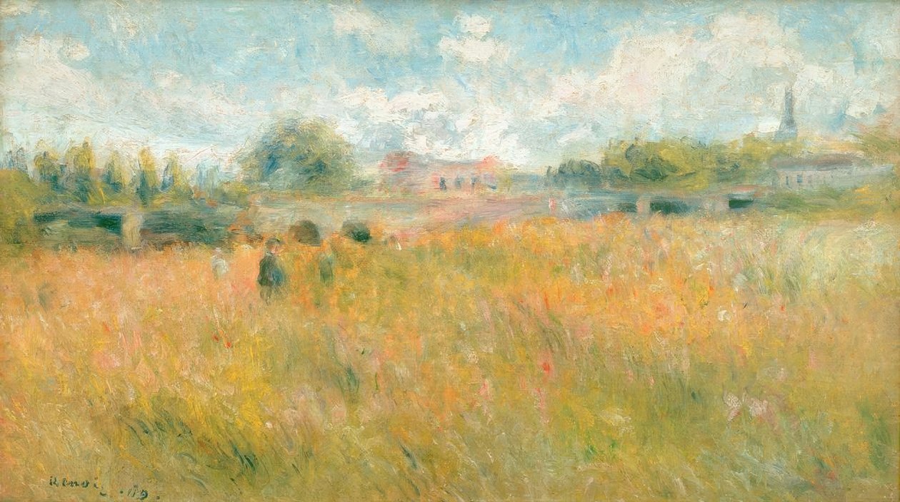 Landskap vid Seine i Rueil av Pierre Auguste Renoir