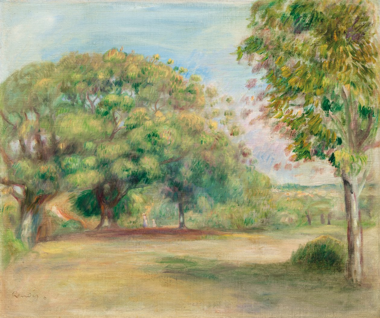 Paysage, c. 1892 (olja på duk) av Pierre Auguste Renoir