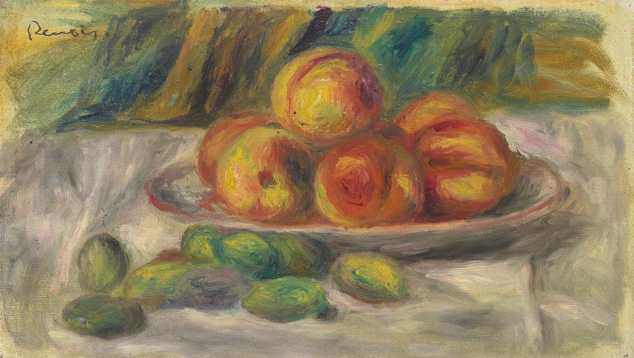 Persikor och mandlar av Pierre Auguste Renoir
