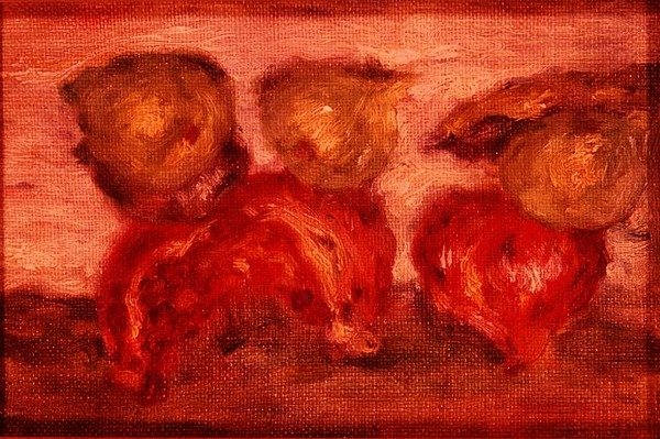 Granatäpplen och vattenmelon av Pierre Auguste Renoir