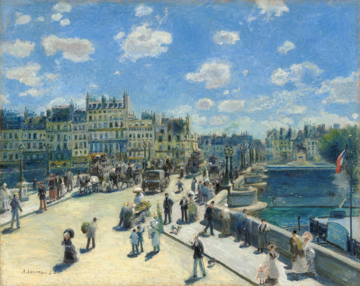 Pont Neuf, Paris, 1872. av Pierre Auguste Renoir