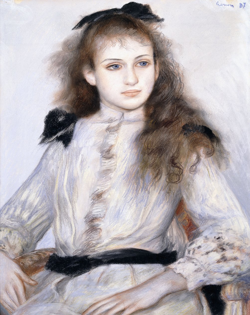 Porträtt av Madeleine Adam, 1887 av Pierre Auguste Renoir