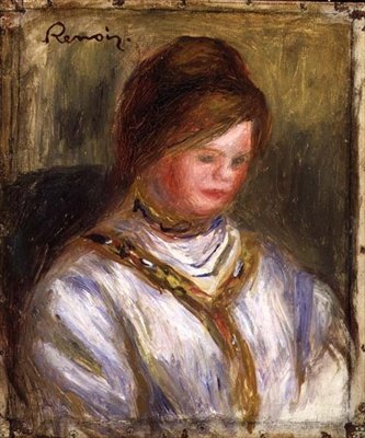Porträtt, ca 1906 (olja på duk) av Pierre Auguste Renoir