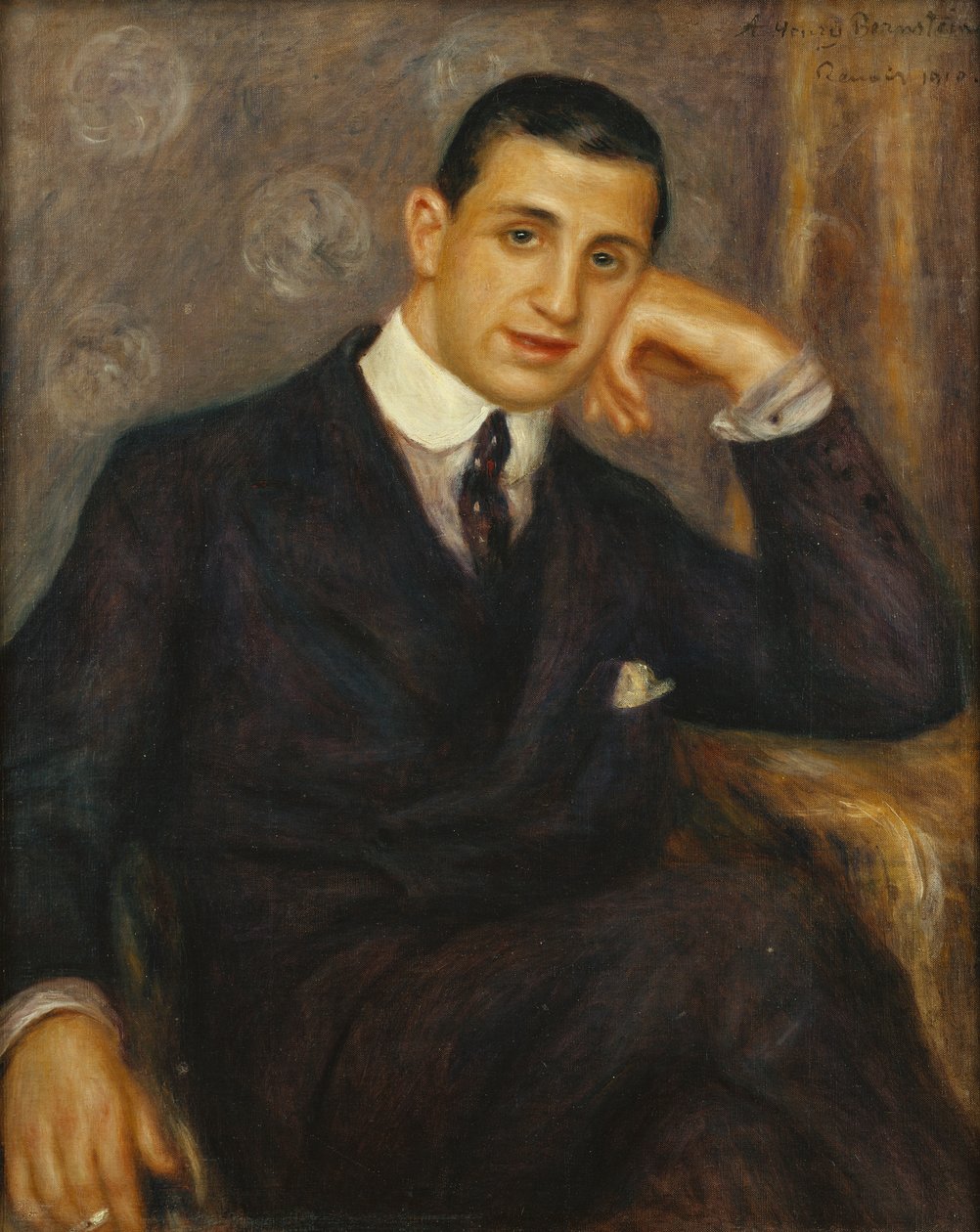 Porträtt av Henry Bernstein, 1910 av Pierre Auguste Renoir