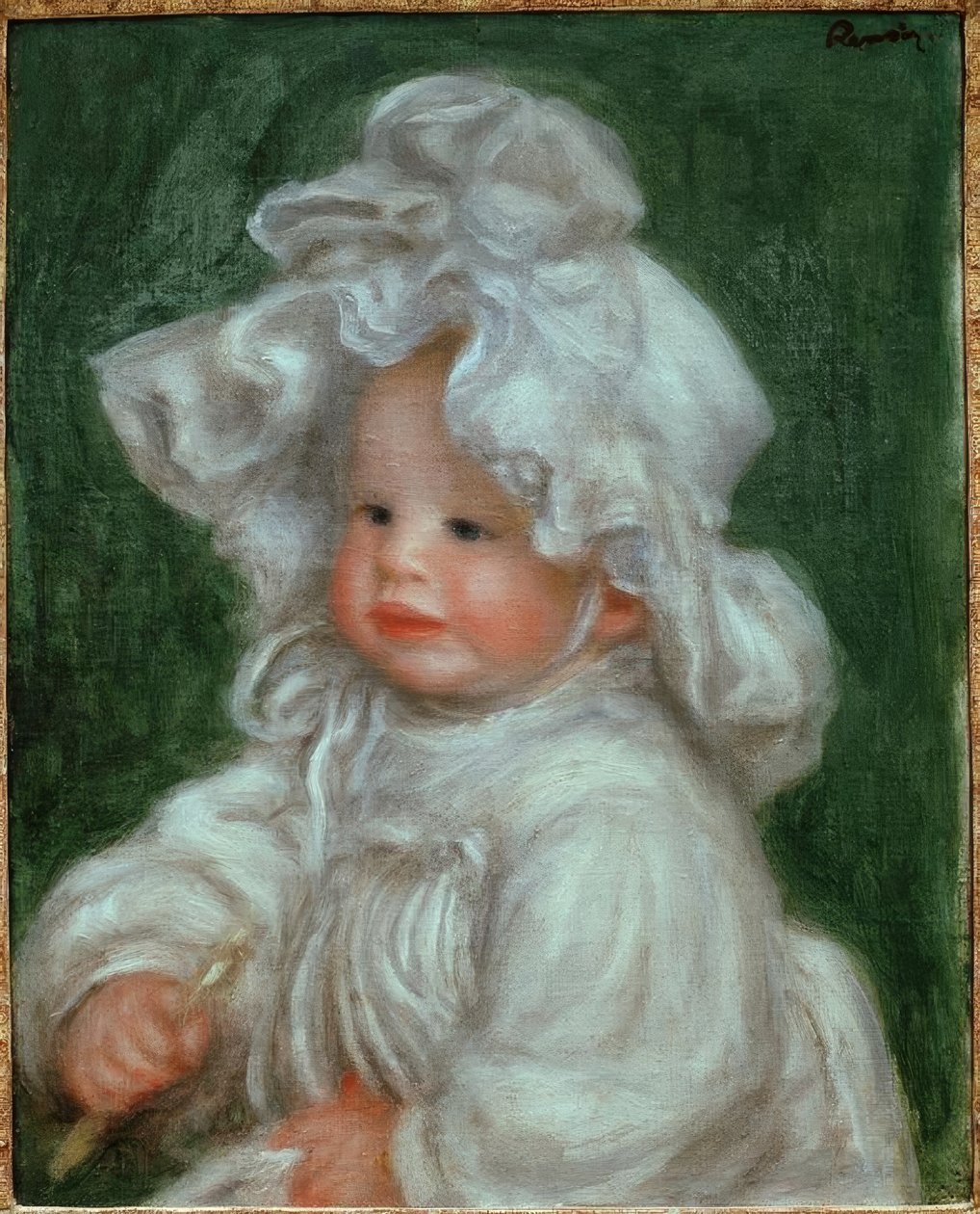 Porträtt av Claude Renoir. Coco a la Charlotte av Pierre Auguste Renoir