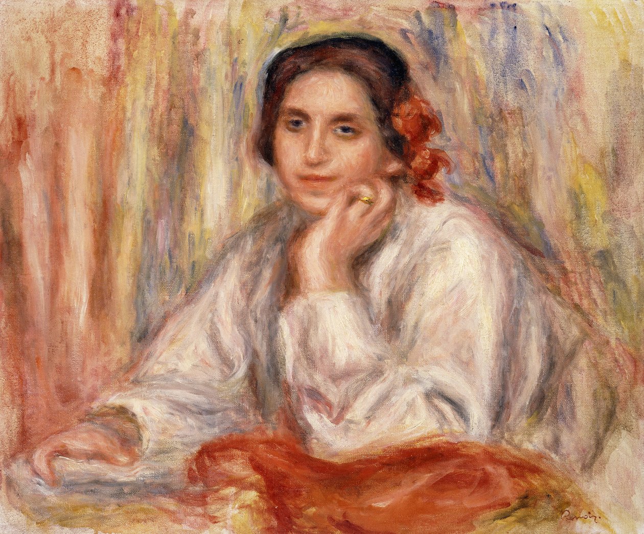 Porträtt av Vera Sergine Renoir, 1914 av Pierre Auguste Renoir