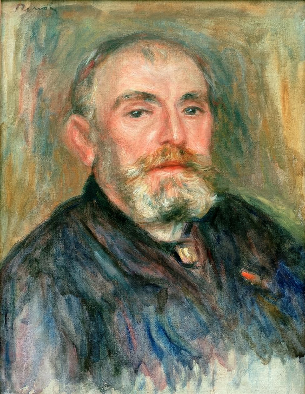 Porträtt av målaren Henry Lerolle av Pierre Auguste Renoir