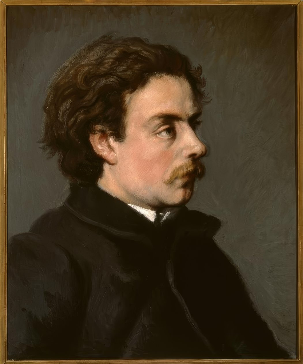 Porträtt av målaren Émile Henri La Porte av Pierre Auguste Renoir