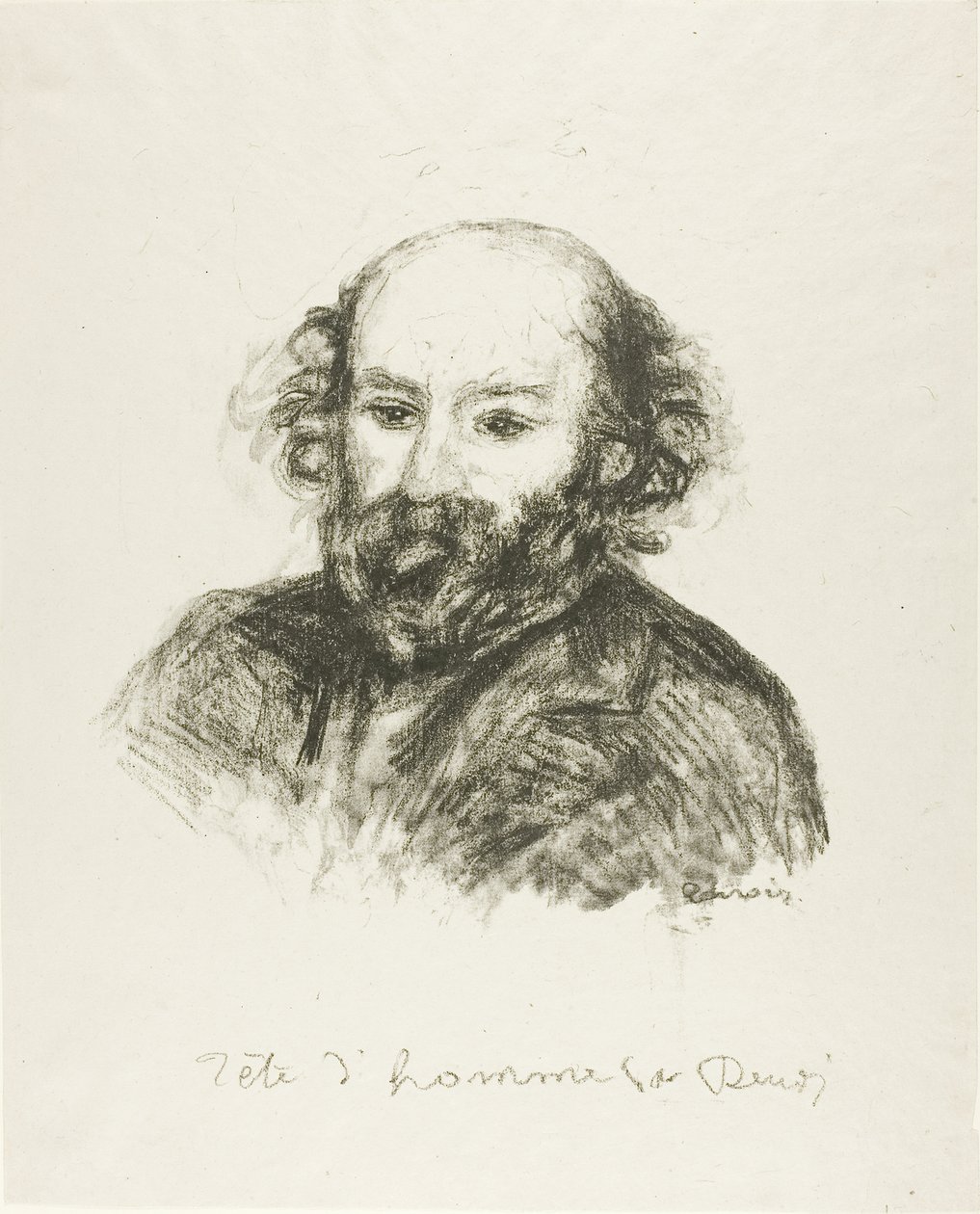 Porträtt av Cezanne av Pierre Auguste Renoir