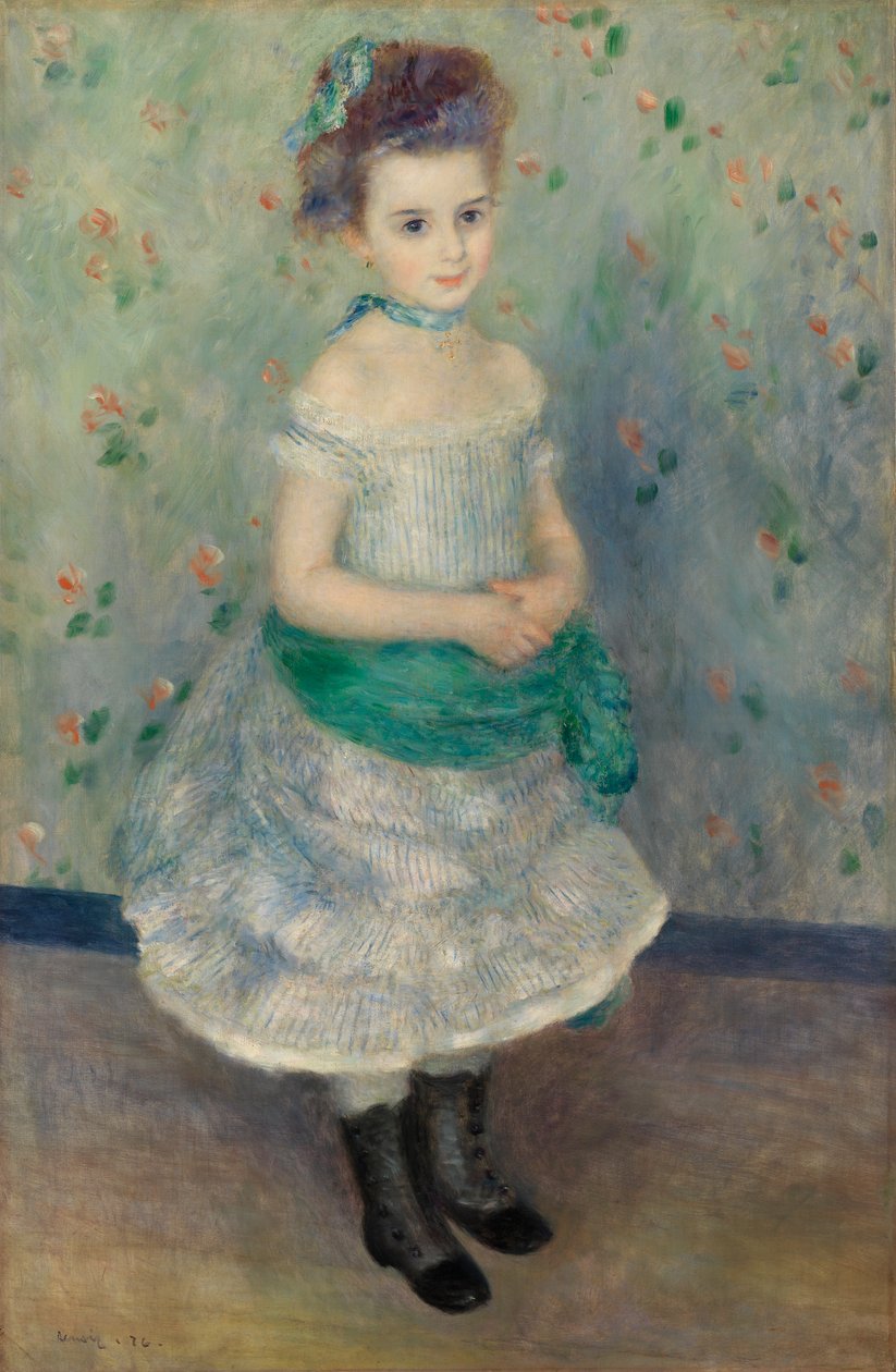 Porträtt av Jeanne Durand-Ruel (Porträtt av fröken J.) av Pierre Auguste Renoir