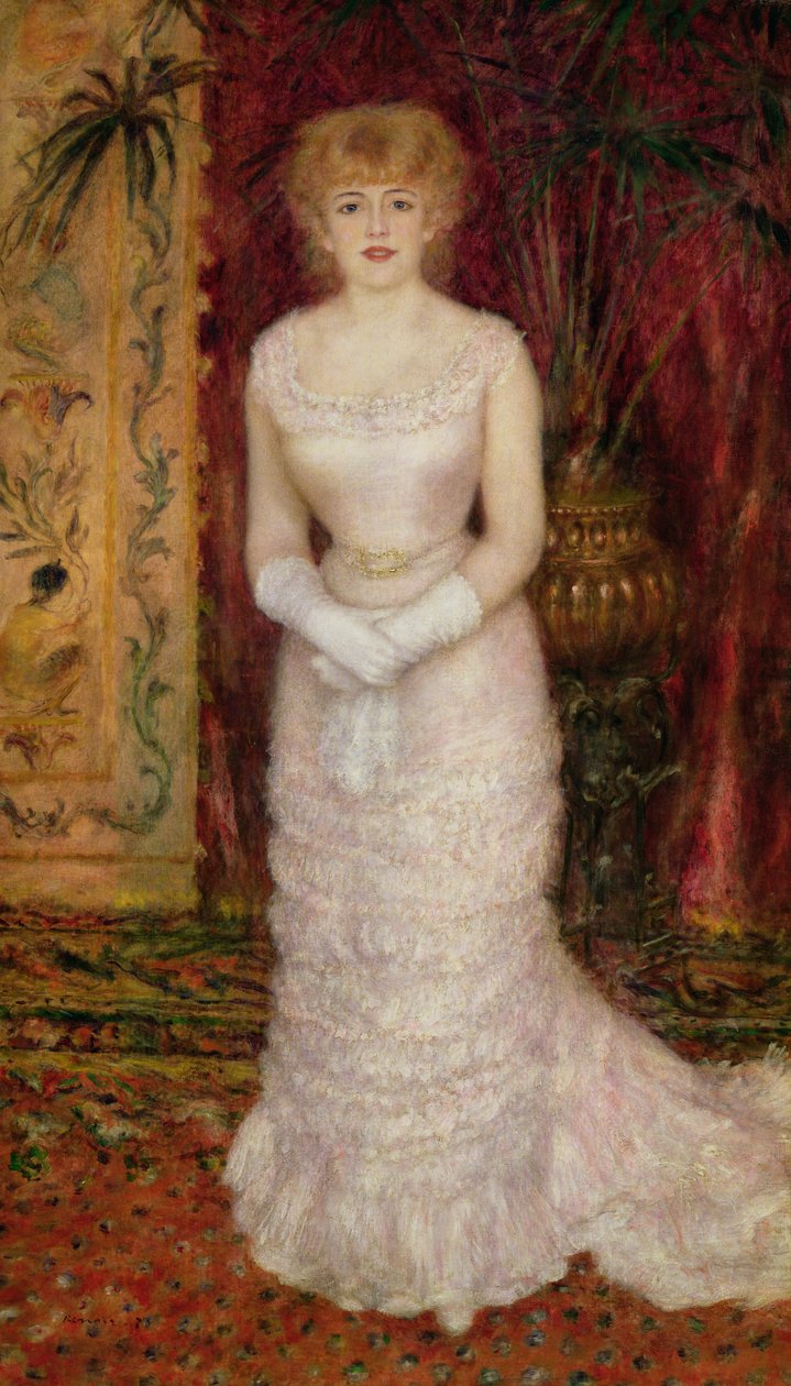 Porträtt av Jeanne Samary (1857-90) 1878 av Pierre Auguste Renoir