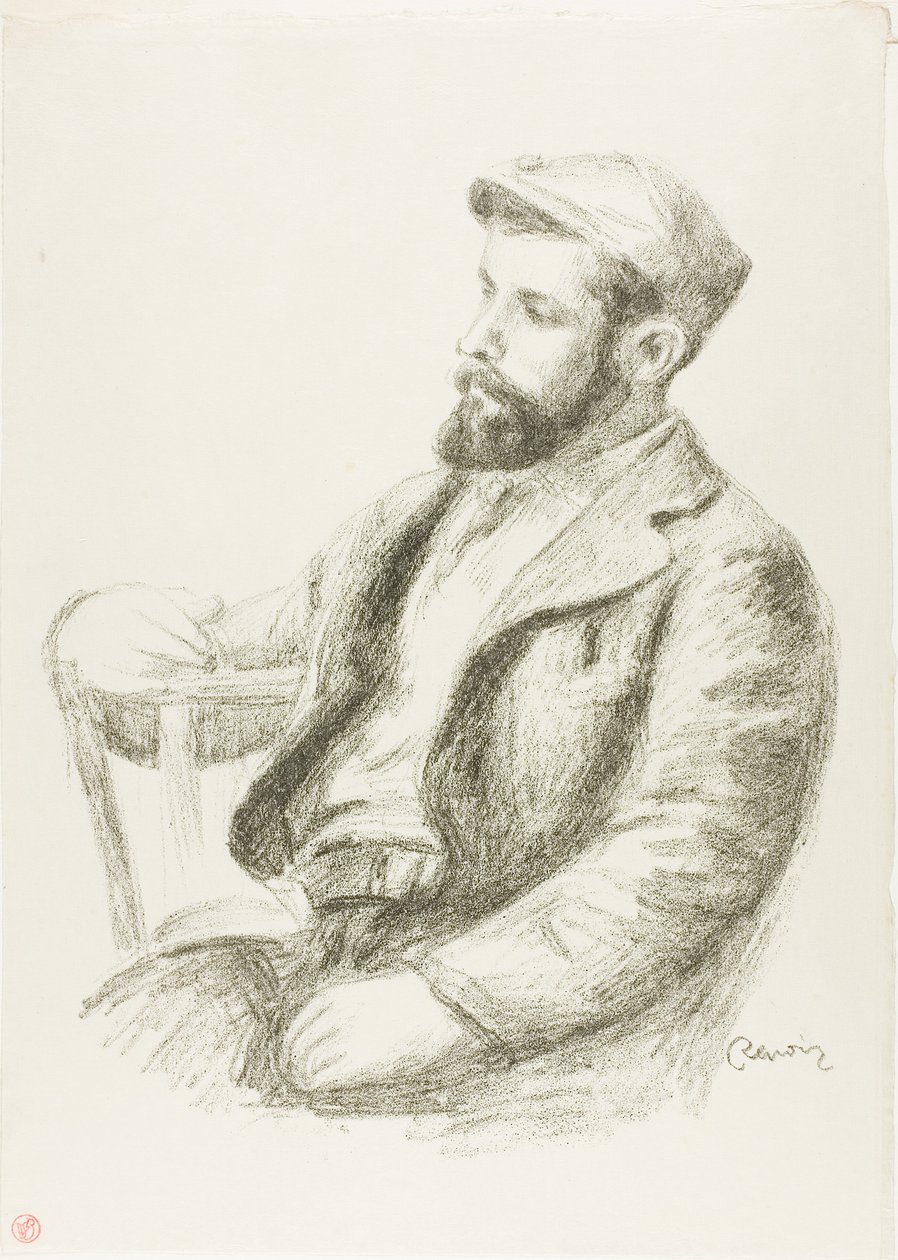 Porträtt av Louis Valtat av Pierre Auguste Renoir