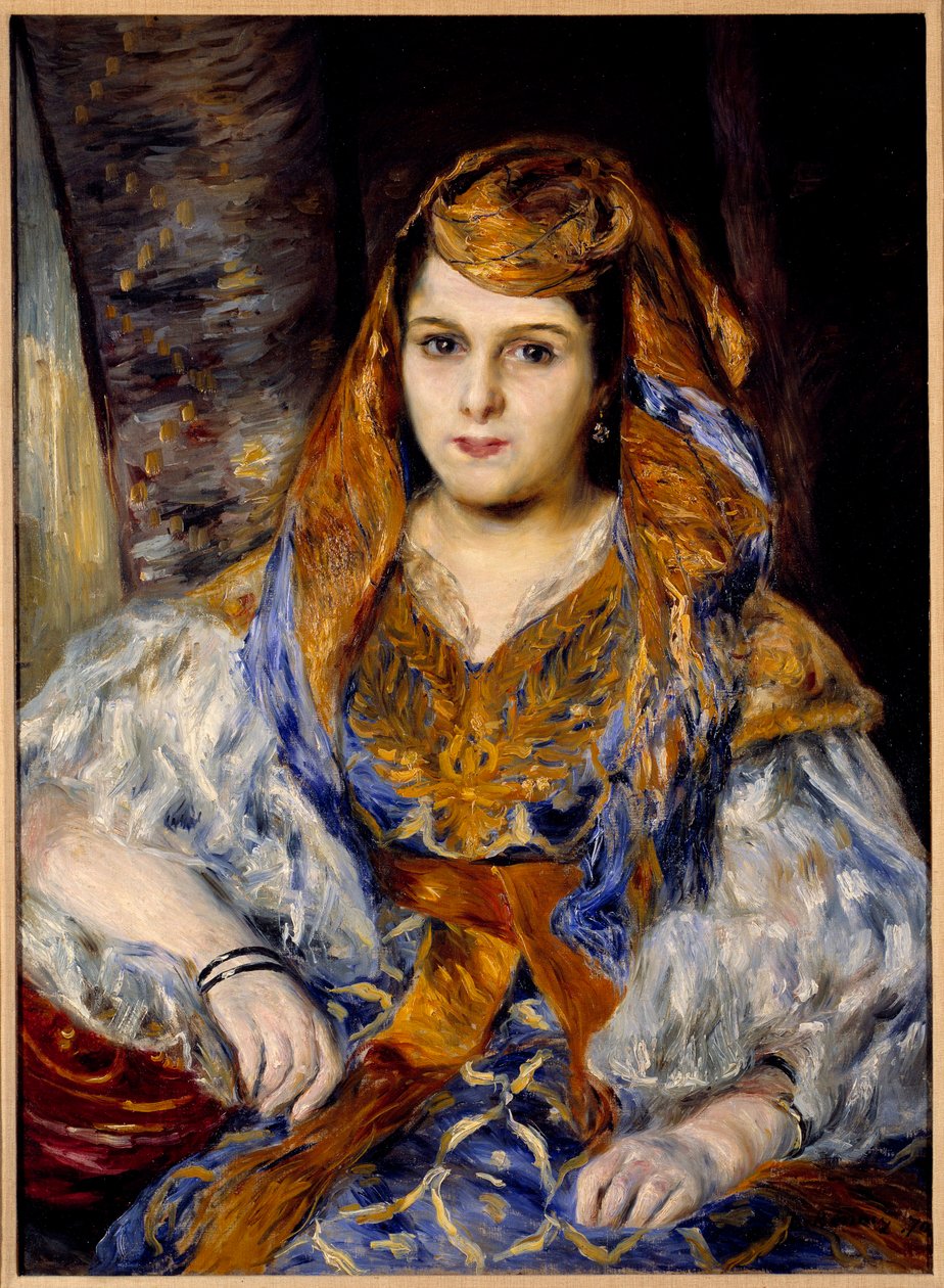 Porträtt av Madame Clementine Stora kallad den algeriska målningen av Pierre Auguste Renoir (1841-1919) 1870 Sön. 0,59x0,84 m San Francisco, konstmuseum av Pierre Auguste Renoir