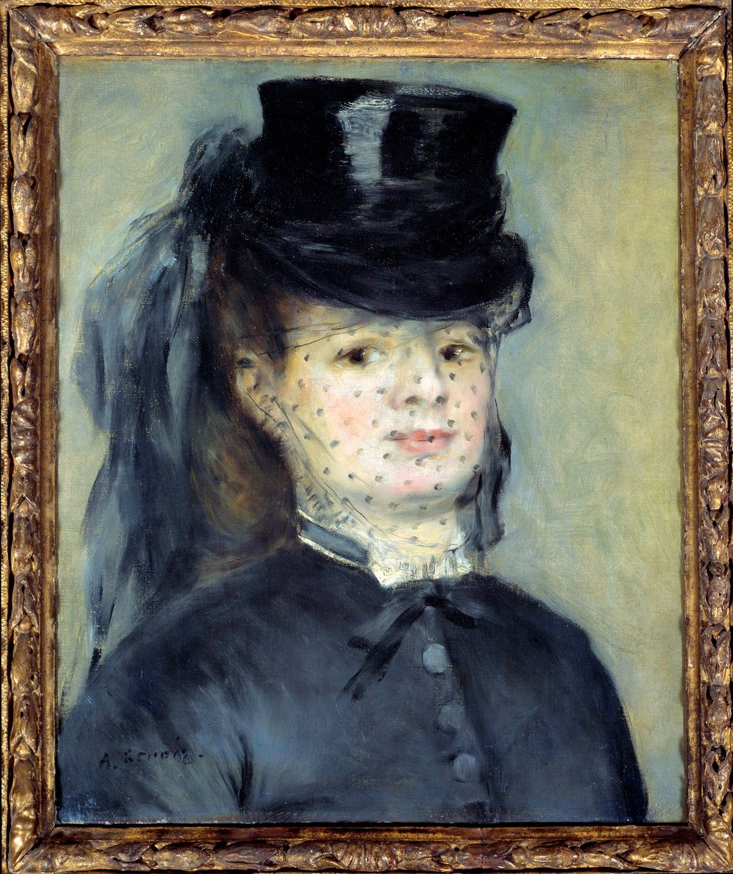 Porträtt av Madame Darras, född Henriette Oudiette, hustru till kapten Paul Darras (Studie för Amazonas 1873) av Pierre Auguste Renoir