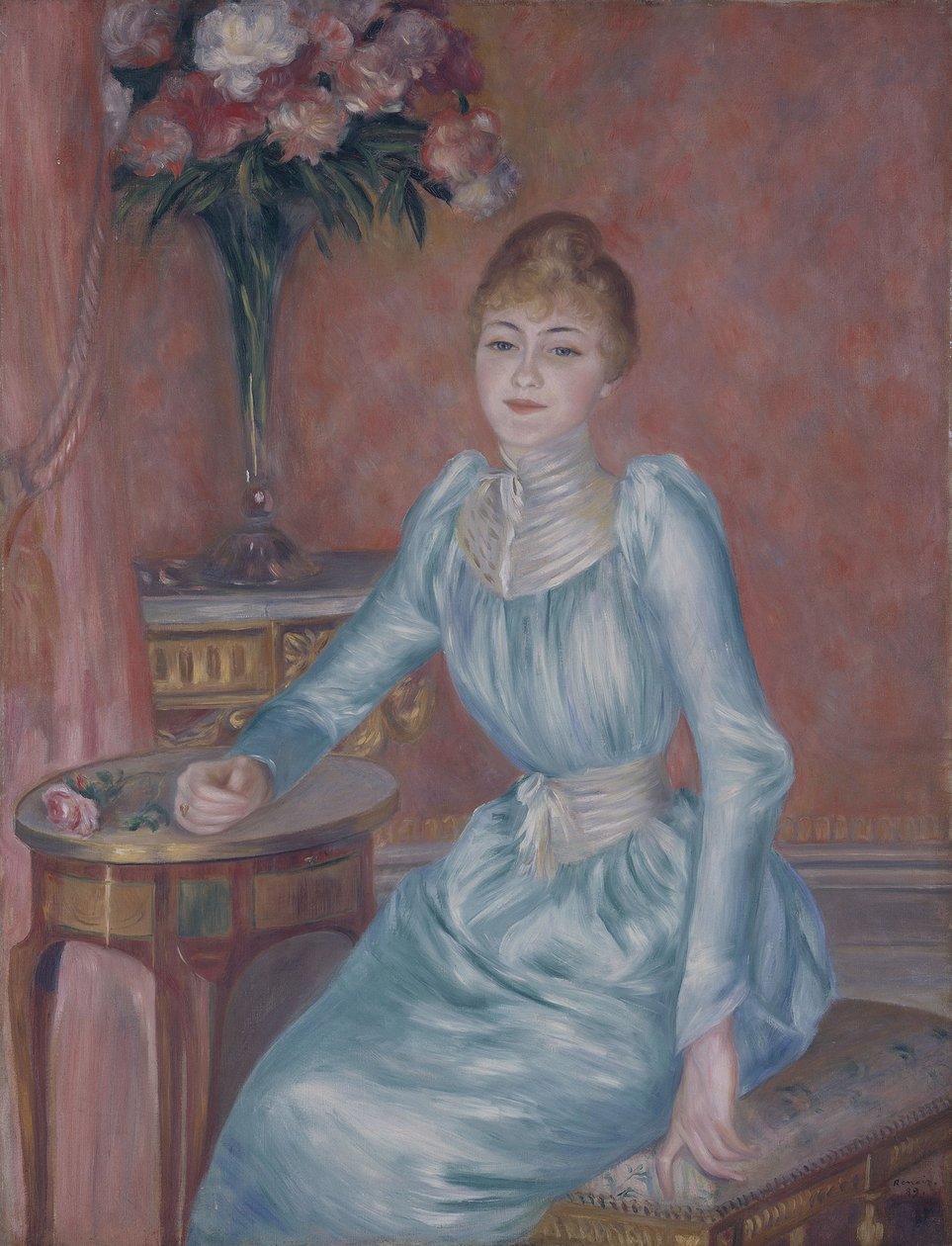 Porträtt av Madame de Bonnières Henriette Arnaud-Gentil, Gräfin de Bonnières av Pierre Auguste Renoir
