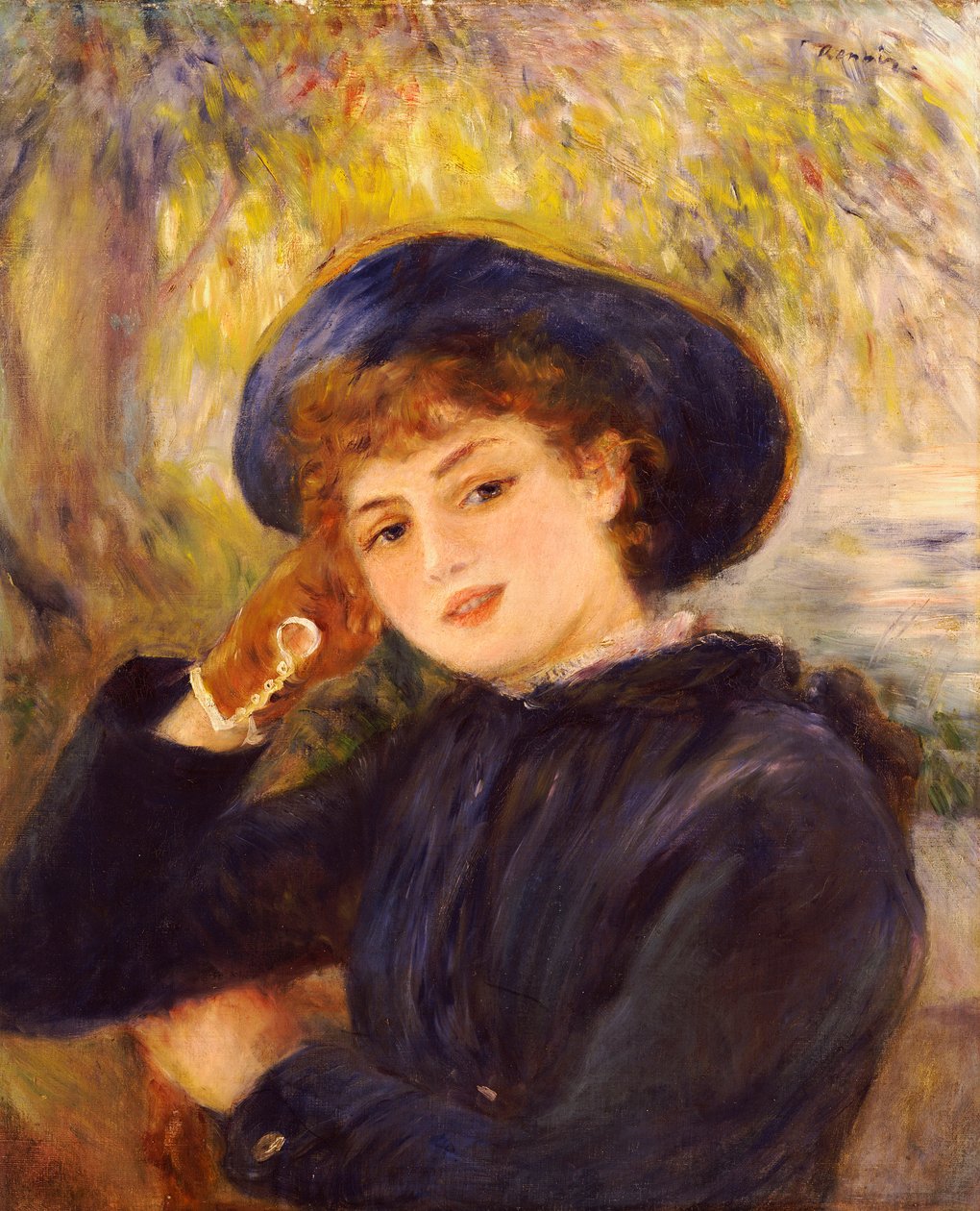 Porträtt av Mademoiselle Demarsy, 1882 av Pierre Auguste Renoir