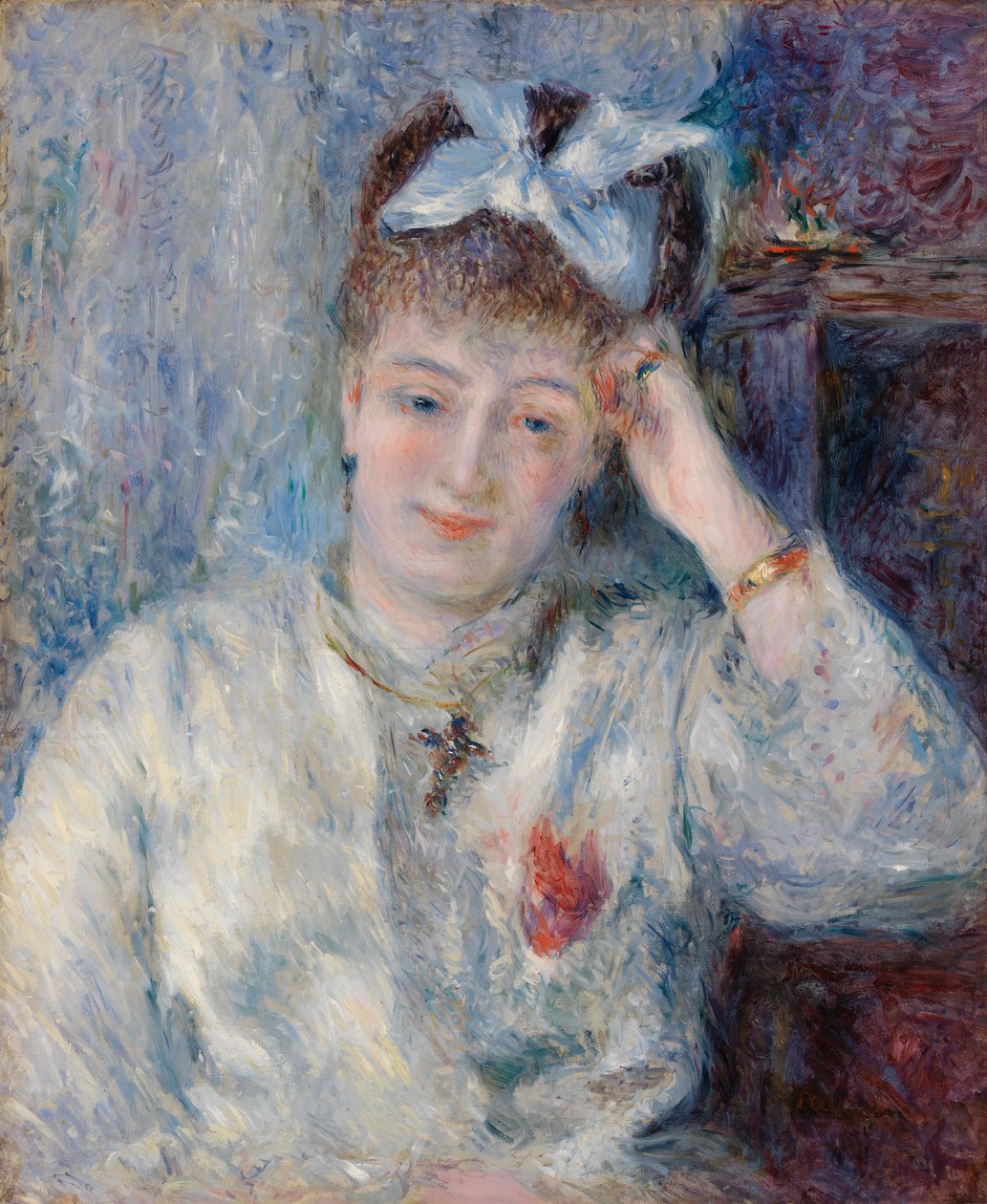 Porträtt av Mademoiselle Marie Murer (Porträtt av Mademoiselle Marie Murer) av Pierre Auguste Renoir