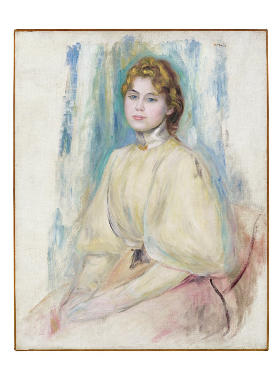 Porträtt av Mademoiselle Yvonne Lerolle, ca 1894 av Pierre Auguste Renoir