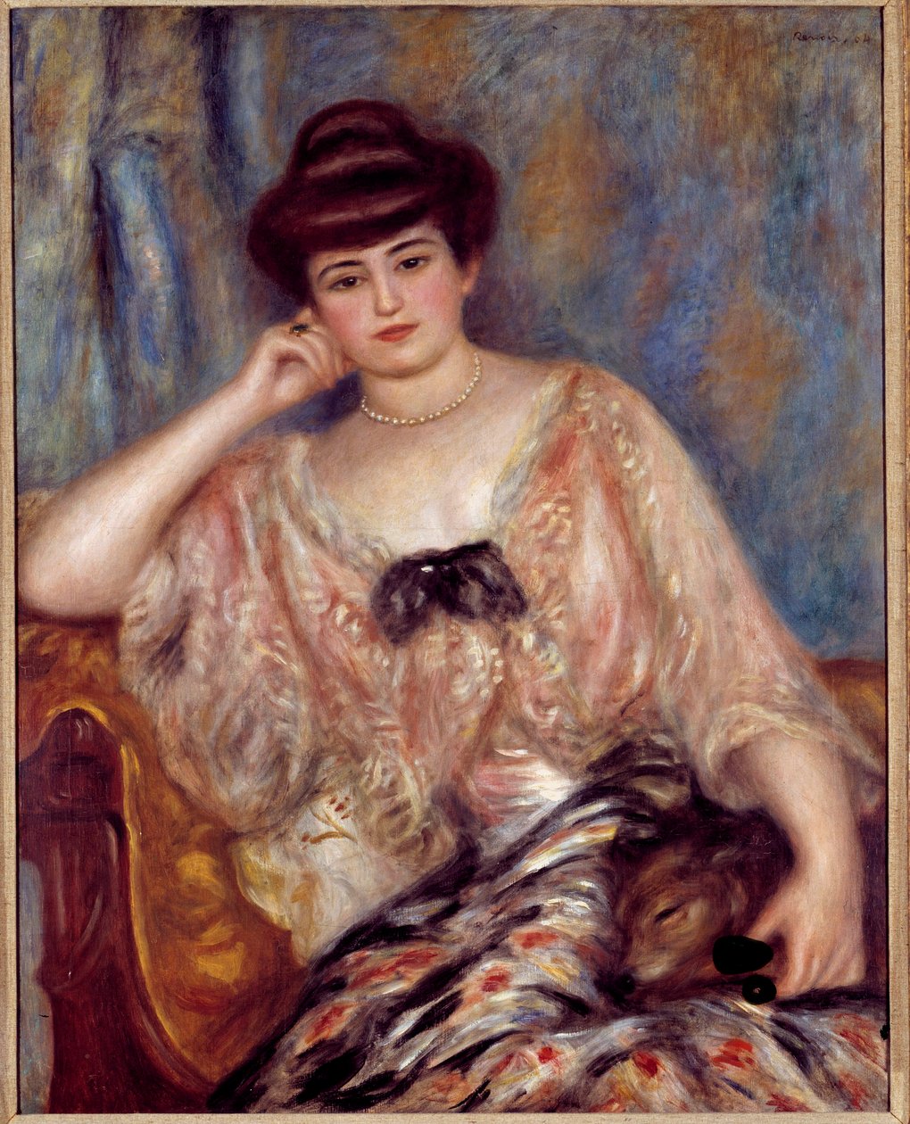 Porträtt av Mission Sert (1872-1950) av Godebska av Pierre Auguste Renoir