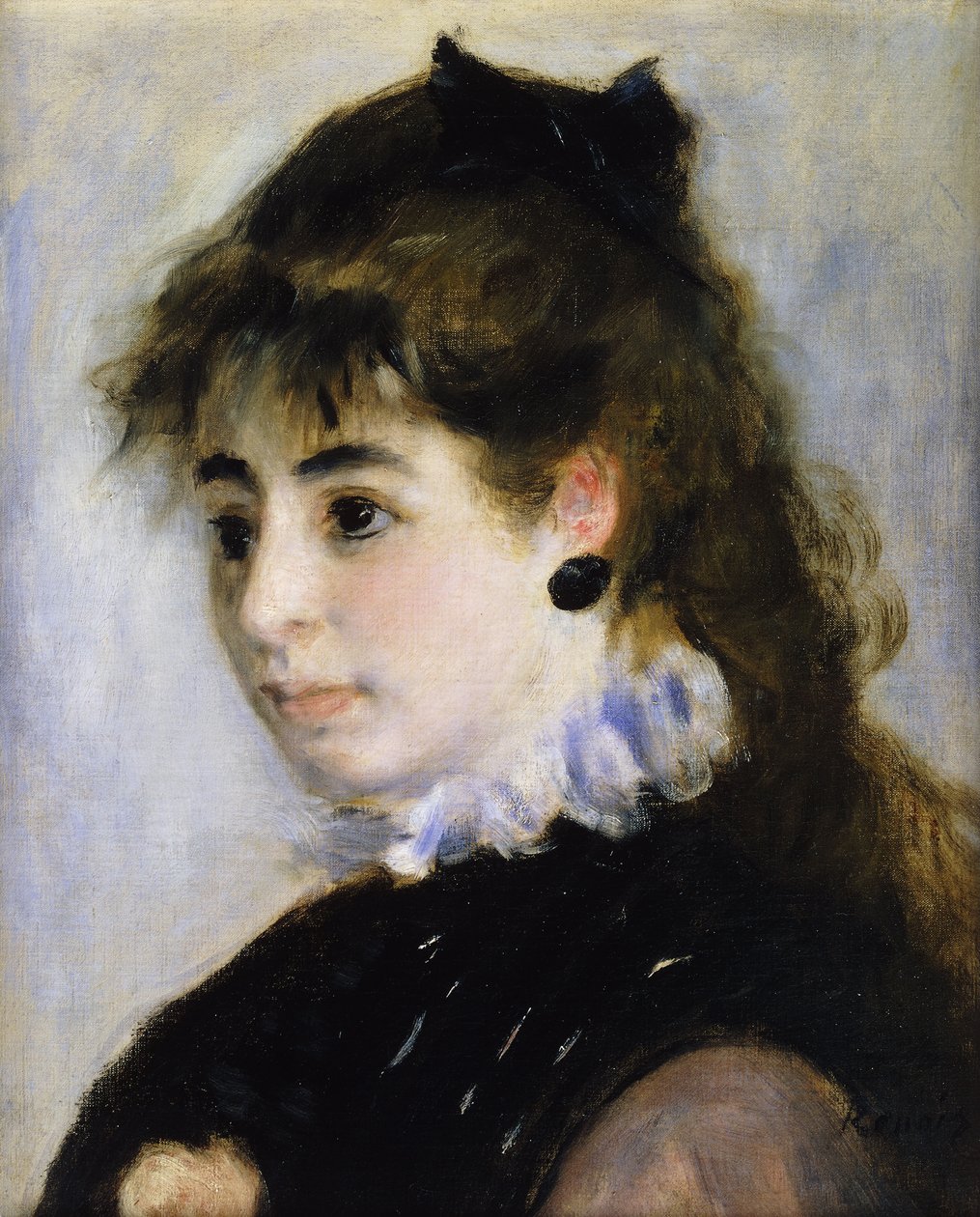 Porträtt av fröken Henriette Henriot; Porträtt av fru Henriot, 1874 av Pierre Auguste Renoir